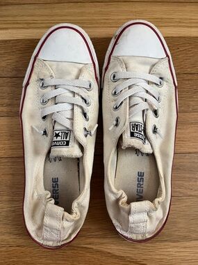 White Converse Slip On Sneakers